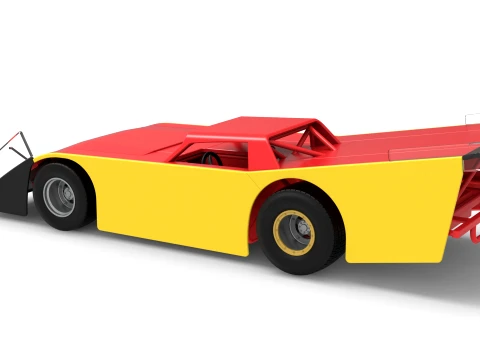 Vintage Dirt late model Race car Version 5 Scale 1 to 25 3D Print Model