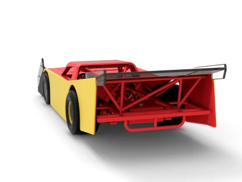 Vintage Dirt late model Race car Version 5 Scale 1 to 25 3D Print Model