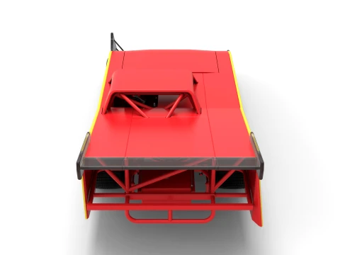 Vintage Dirt late model Race car Version 5 Scale 1 to 25 3D Print Model