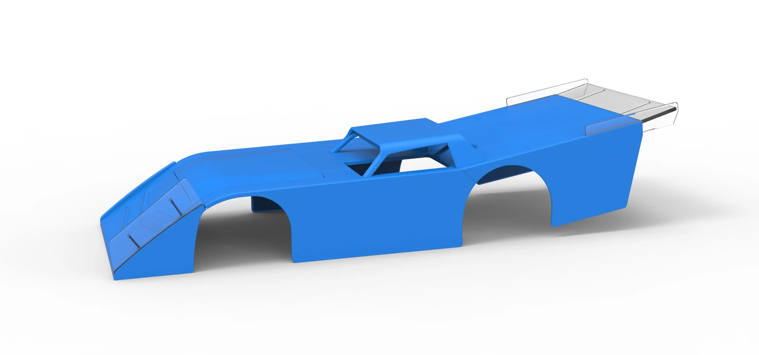 Shell of Vintage Dirt late model Race car Version 4 Scale 1 to 25 3D Print Model .c4d .max .obj .3ds .fbx .stl .blend 