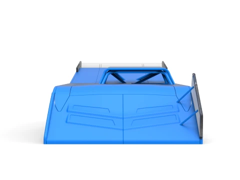 Shell of Vintage Dirt late model Race car Version 4 Scale 1 to 25 3D Print Model