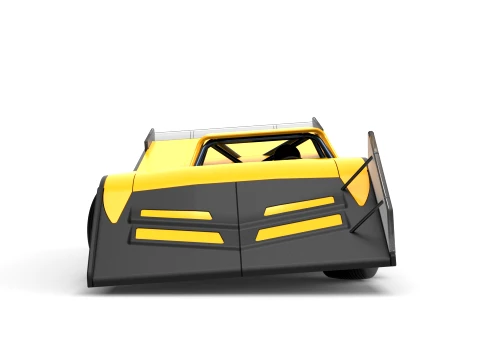 Vintage Dirt late model Race car Version 5 while turning Scale 1 to 25 3D Print Model