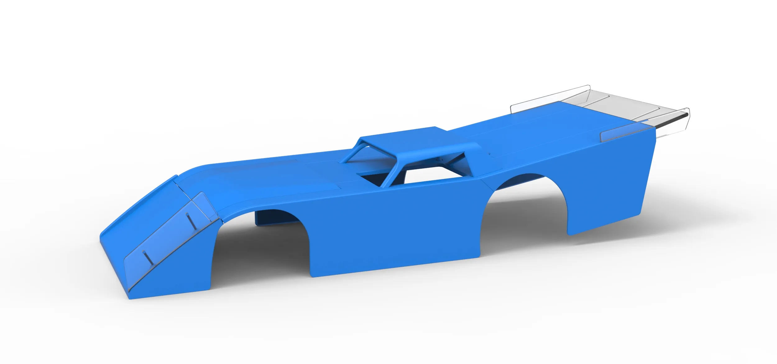 Shell of Vintage Dirt late model Race car Version 5 Scale 1 to 25 3D Print Model .c4d .max .obj .3ds .fbx .stl .blend 