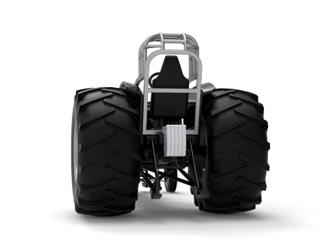 Vintage Pulling tractor Version 3 Scale 1 to 25 3D Print Model