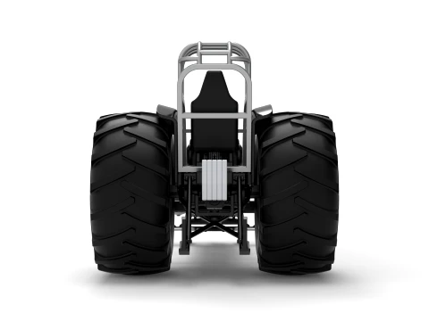Vintage Pulling tractor Version 3 Scale 1 to 25 3D Print Model