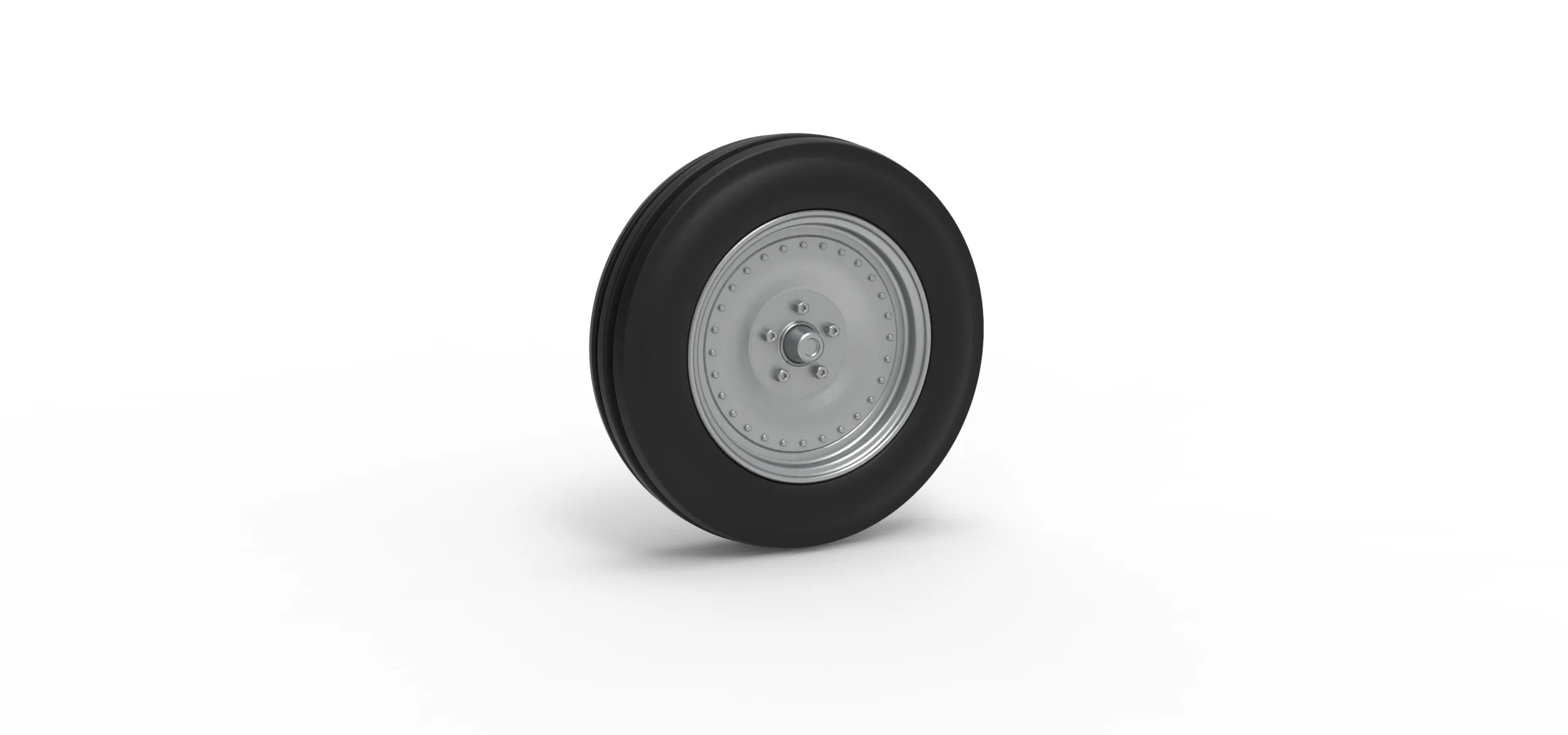 Front tractor wheel Version 3 Scale 1 to 25 3D Print Model .c4d .max .obj .3ds .fbx .stl .blend 