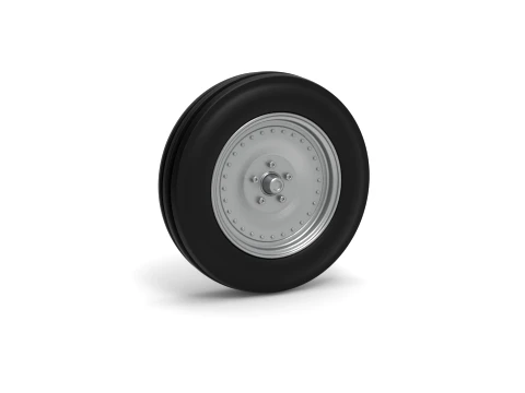 Roue avant du tracteur Version 3 Echelle 1 &agrave; 25 Modèles 3D en vedette