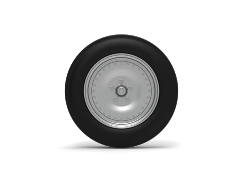 Front tractor wheel Version 3 Scale 1 to 25 3D Print Model
