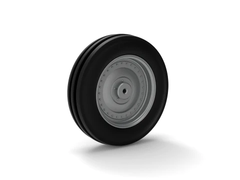 Front tractor wheel Version 3 Scale 1 to 25 3D Print Model