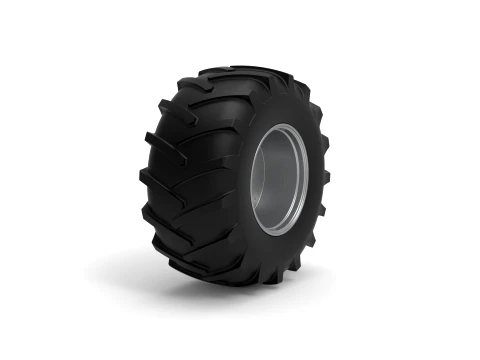 Rear wheel of Vintage Pulling tractor Version 4 Scale 1 to 25 3D Print Model