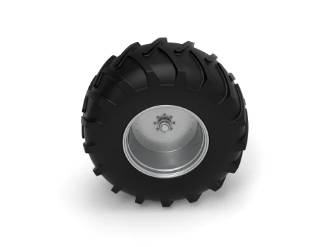 Rear wheel of Vintage Pulling tractor Version 4 Scale 1 to 25 3D Print Model