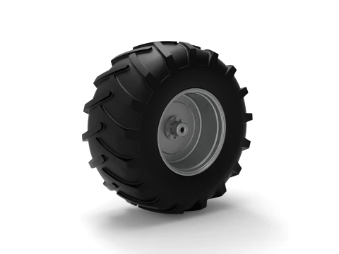 Rear wheel of Vintage Pulling tractor Version 4 Scale 1 to 25 3D Print Model