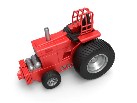 Fun short Pro Stock Pulling Tractor Version 1 Scale 1 to 25 3D Print Model
