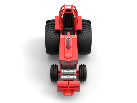 Fun short Pro Stock Pulling Tractor Version 1 Scale 1 to 25 3D Print Model