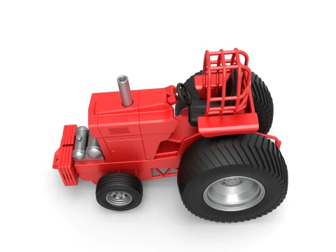 Fun short Pro Stock Pulling Tractor Version 1 Scale 1 to 25 3D Print Model