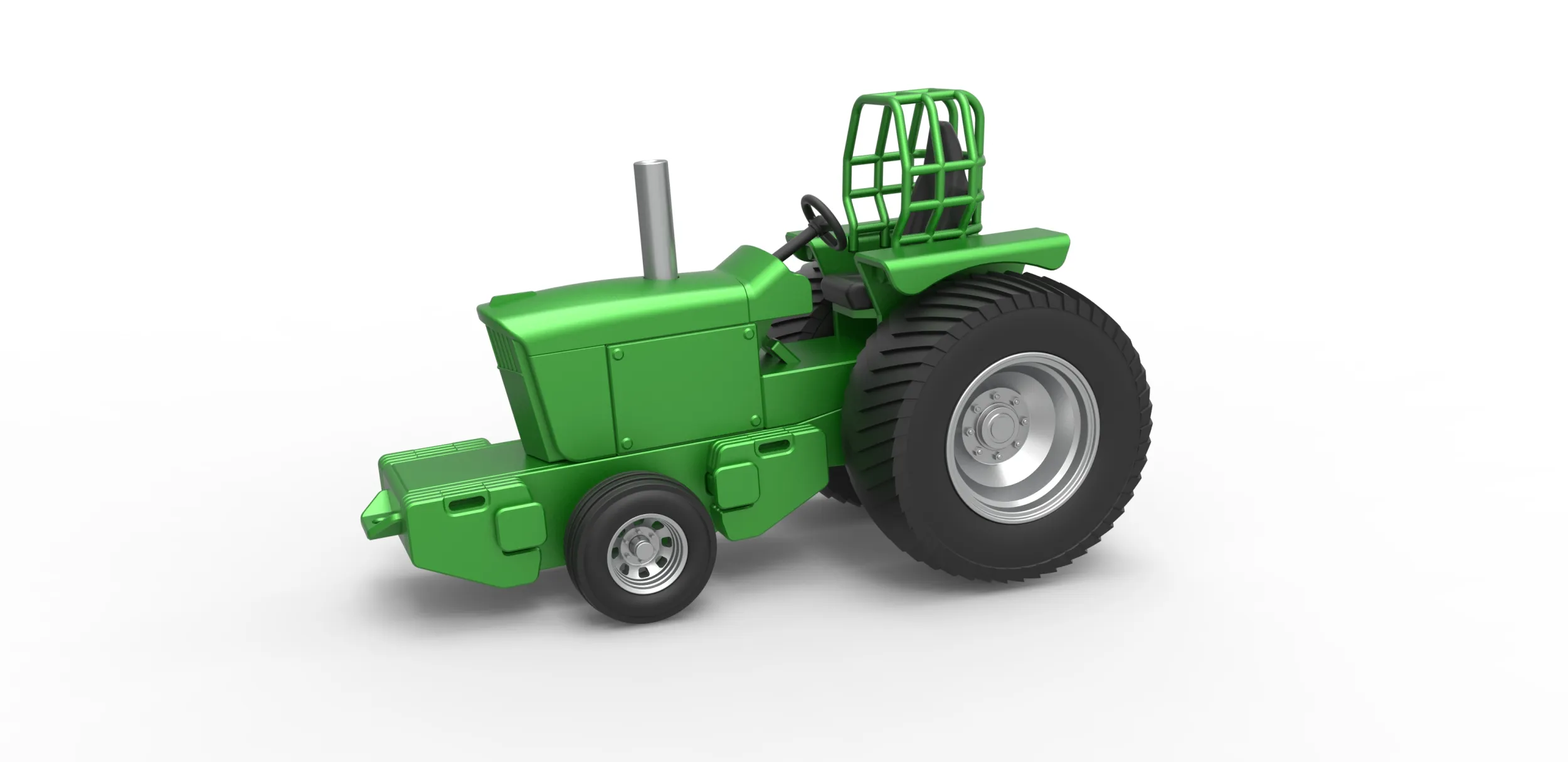 Fun short Pro Stock Pulling Tractor Version 2 Scale 1 to 25 3D Print Model .c4d .max .obj .3ds .fbx .stl .blend 