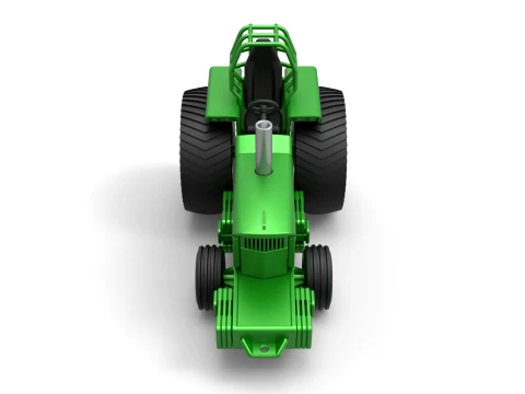 Fun short Pro Stock Pulling Tractor Version 2 Scale 1 to 25 3D Print Model