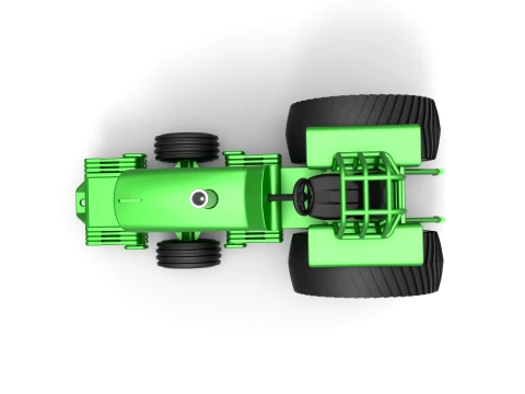 Fun short Pro Stock Pulling Tractor Version 2 Scale 1 to 25 3D Print Model