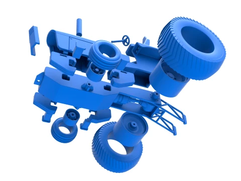 Fun short Pro Stock Pulling Tractor Version 2 Scale 1 to 25 3D Print Model