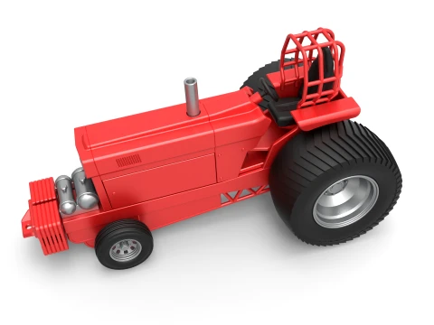 Pro Stock Pulling Tractor Version 1 Scale 1 to 25 3D Print Model