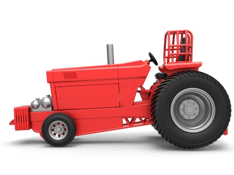 Pro Stock Pulling Tractor Version 1 Scale 1 to 25 3D Print Model