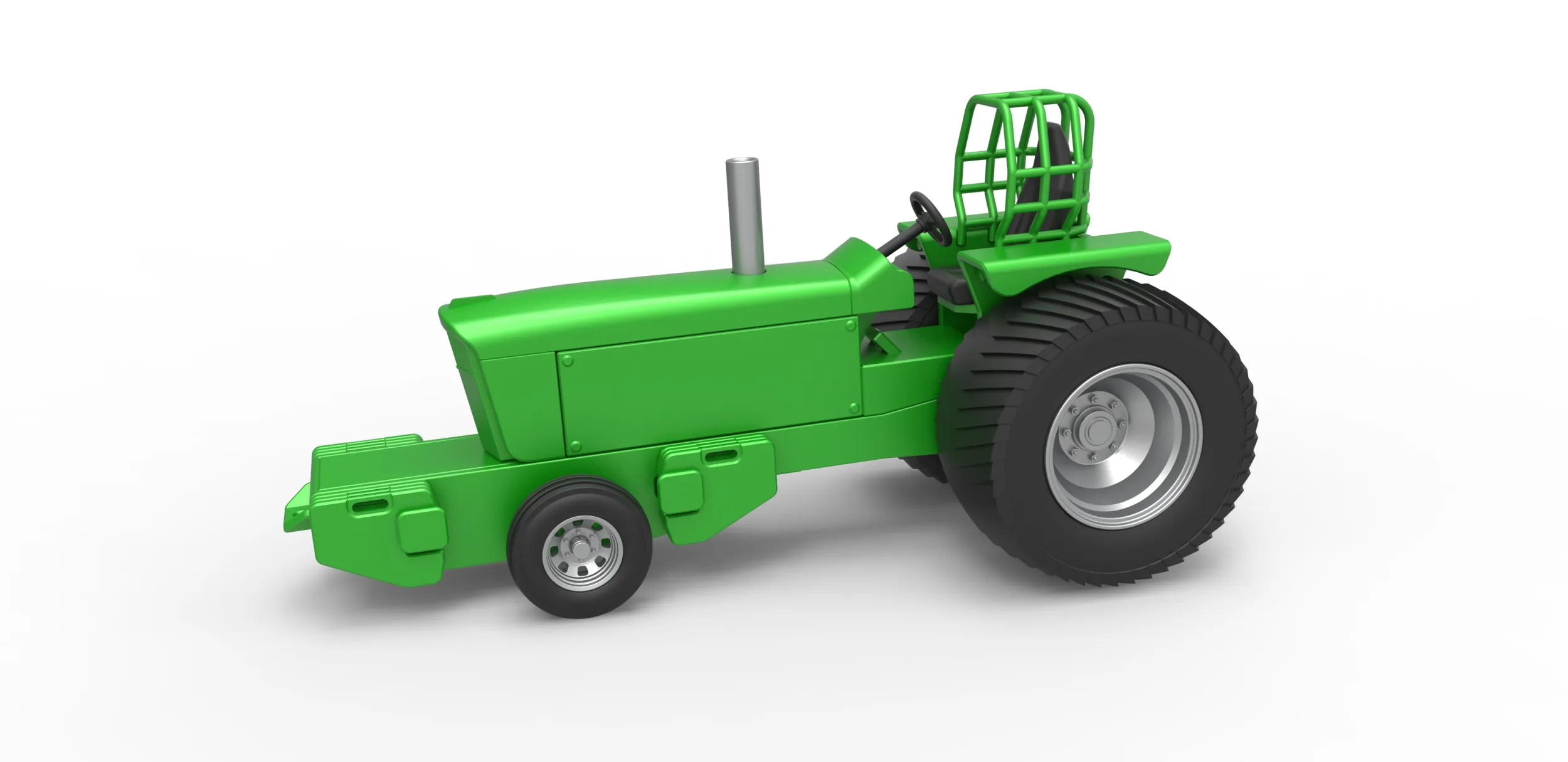 Pro Stock Pulling Tractor Version 2 Scale 1 to 25 3D Print Model .c4d .max .obj .3ds .fbx .stl .blend 