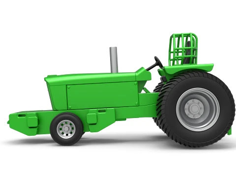 Pro Stock Pulling Tractor Version 2 Scale 1 to 25 3D Print Model