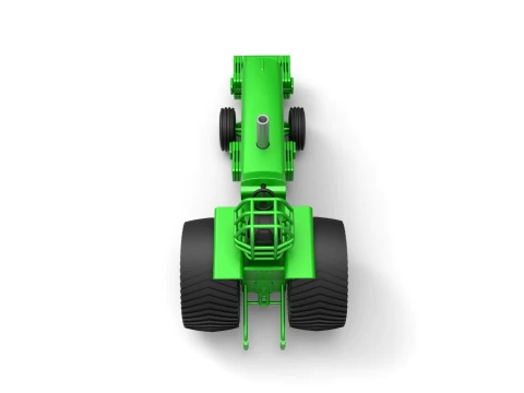 Pro Stock Pulling Tractor Version 2 Scale 1 to 25 3D Print Model