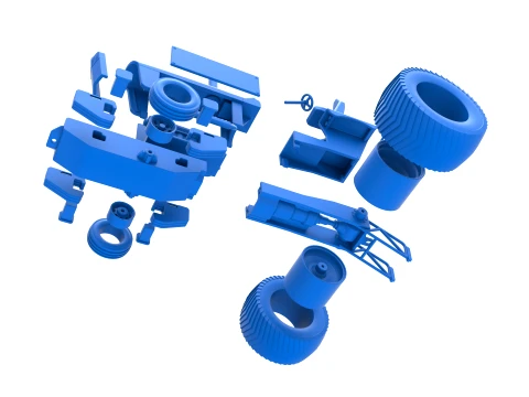 Pro Stock Pulling Tractor Version 2 Scale 1 to 25 3D Print Model