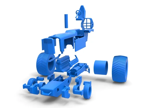 Pro Stock Pulling Tractor Version 2 Scale 1 to 25 3D Print Model