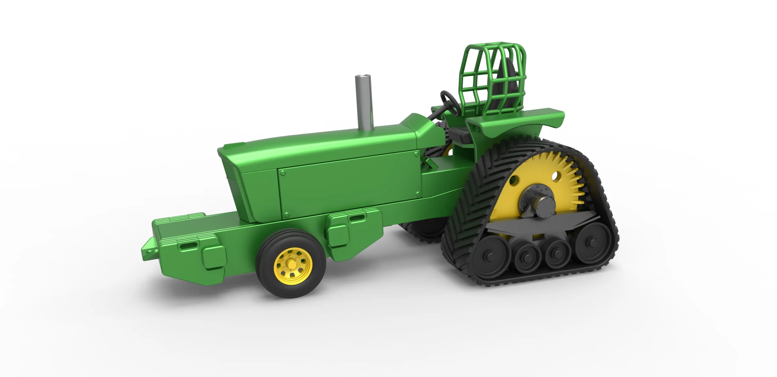 Pro Stock Pulling Tractor Version 3 Scale 1 to 25 3D Print Model .c4d .max .obj .3ds .fbx .stl .blend