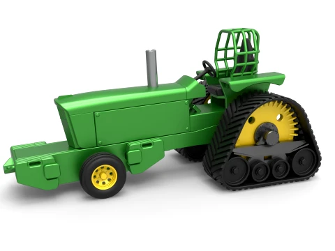 Pro Stock Pulling Tractor Versie 3 Schaal 1 tot 25 3D printmodel
