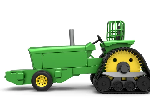 Pro Stock Pulling Tractor Version 3 Scale 1 to 25 3D Print Model