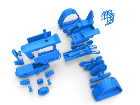 Pro Stock Pulling Tractor Version 3 Scale 1 to 25 3D Print Model