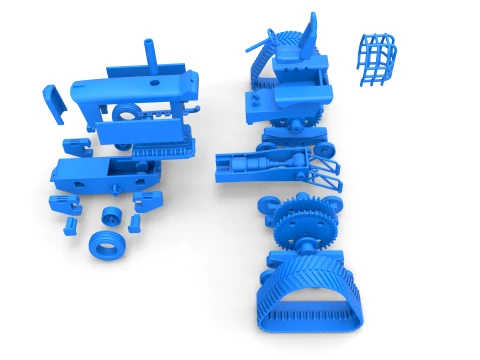 Pro Stock Pulling Tractor Version 3 Scale 1 to 25 3D Print Model