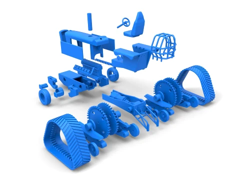 Pro Stock Pulling Tractor Version 3 Scale 1 to 25 3D Print Model