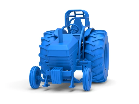 Fun Short Vintage Pulling tractor Scale 1 to 25 3D Print Model