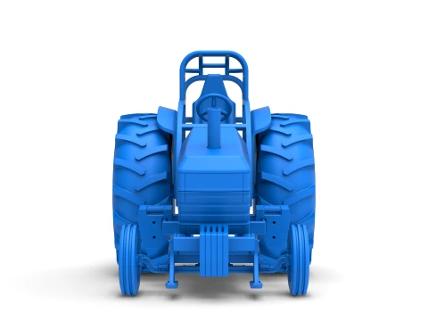 Fun Short Vintage Pulling tractor Scale 1 to 25 3D Print Model