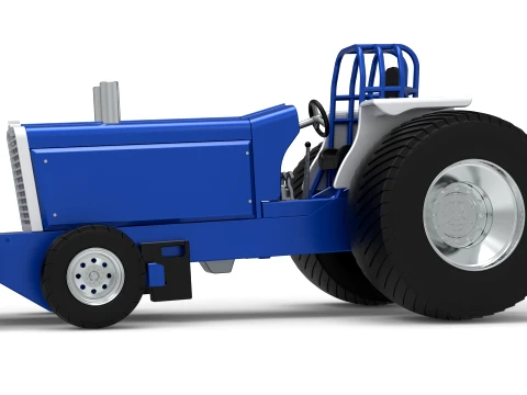 Pro Stock Pulling Tractor Version 5 Scale 1 to 25 3D Print Model