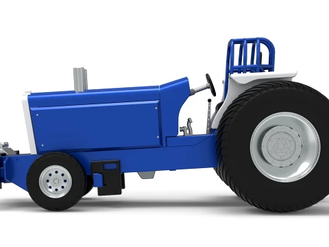 Pro Stock Pulling Tractor Version 5 Scale 1 to 25 3D Print Model