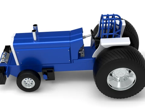 Pro Stock Pulling Tractor Version 5 Scale 1 to 25 3D Print Model