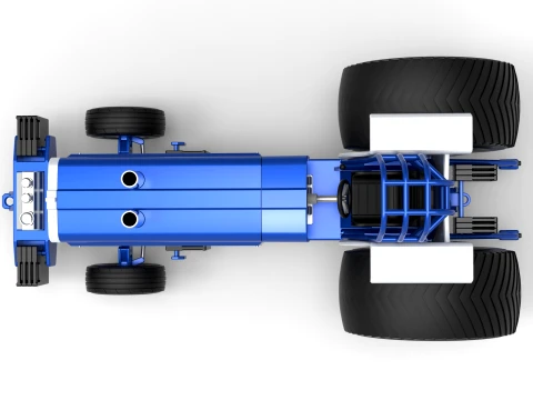 Pro Stock Pulling Tractor Version 5 Scale 1 to 25 3D Print Model