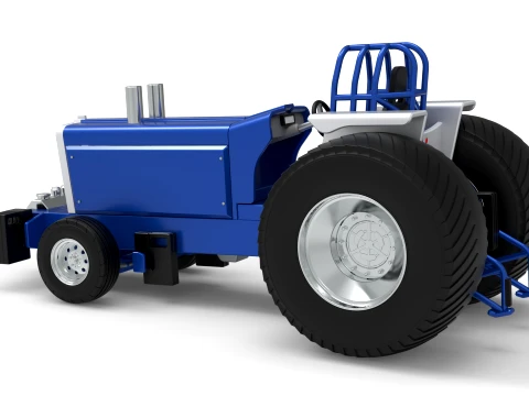 Pro Stock Pulling Tractor Version 5 Scale 1 to 25 3D Print Model