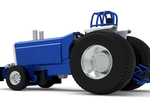 Pro Stock Pulling Tractor Version 5 Scale 1 to 25 3D Print Model