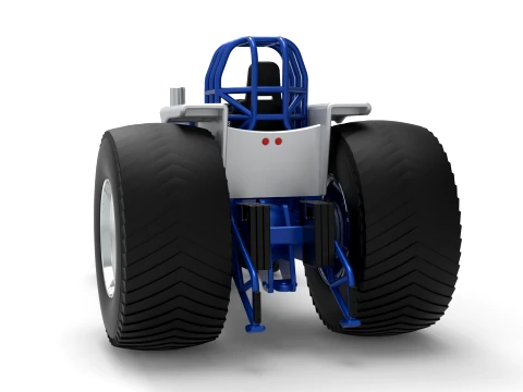 Pro Stock Pulling Tractor Version 5 Scale 1 to 25 3D Print Model