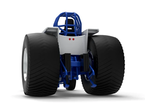 Pro Stock Pulling Tractor Version 5 Scale 1 to 25 3D Print Model