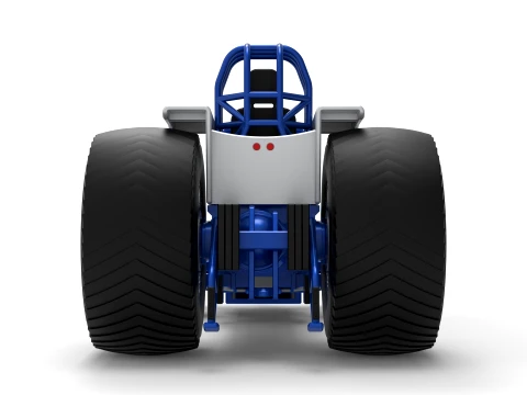 Pro Stock Pulling Tractor Version 5 Scale 1 to 25 3D Print Model