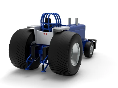 Pro Stock Pulling Tractor Version 5 Scale 1 to 25 3D Print Model