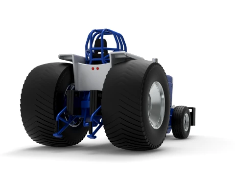 Pro Stock Pulling Tractor Version 5 Scale 1 to 25 3D Print Model