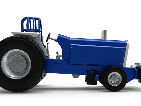 Pro Stock Pulling Tractor Version 5 Scale 1 to 25 3D Print Model